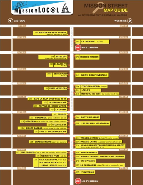 mission restaurant map
