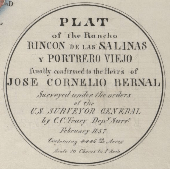 1857 Bernal plat seal 1857 Bernal plat seal