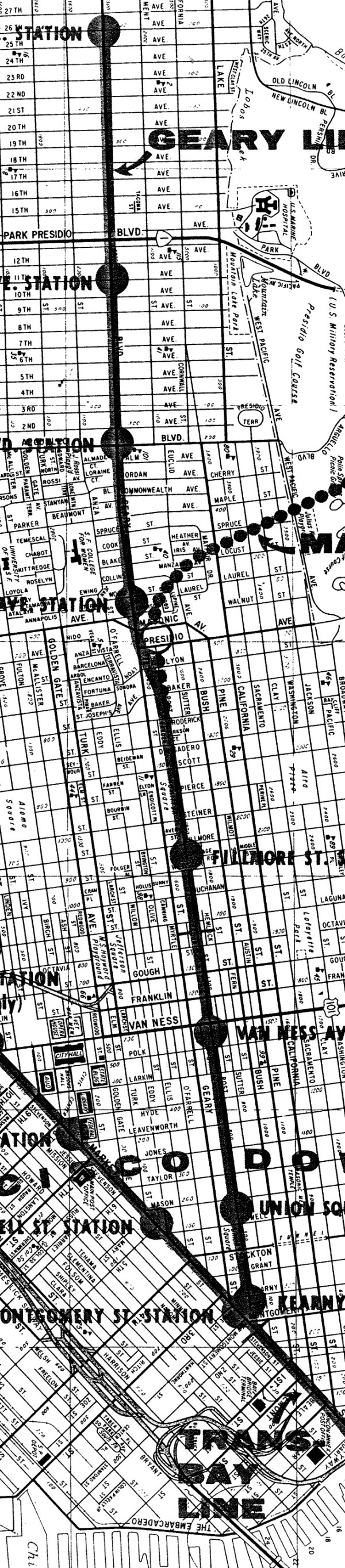 1961 BART Geary St crop