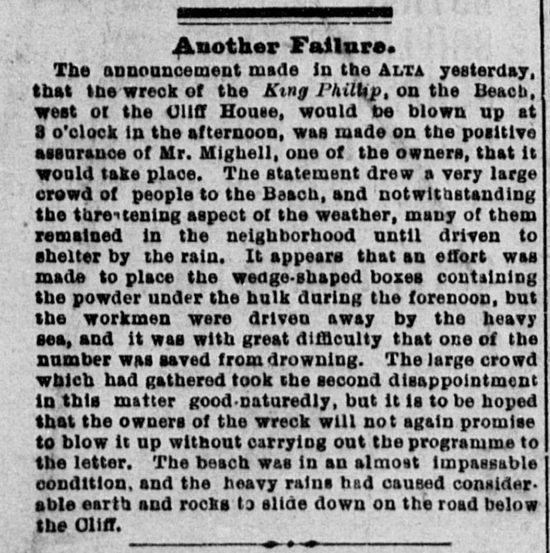 1878 feb king phillip not blown up