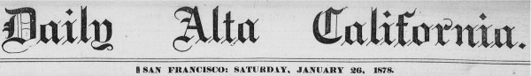 1878 King Phillip Daily Alta Masthead