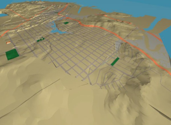 1853 Mission Topo overlaid by 2010 Streets5 SF looking NE