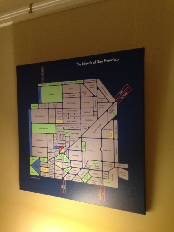 islands sf stretched canvas