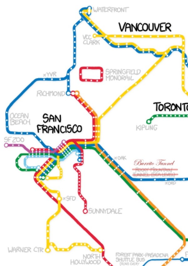 burrito tunnel north america subway