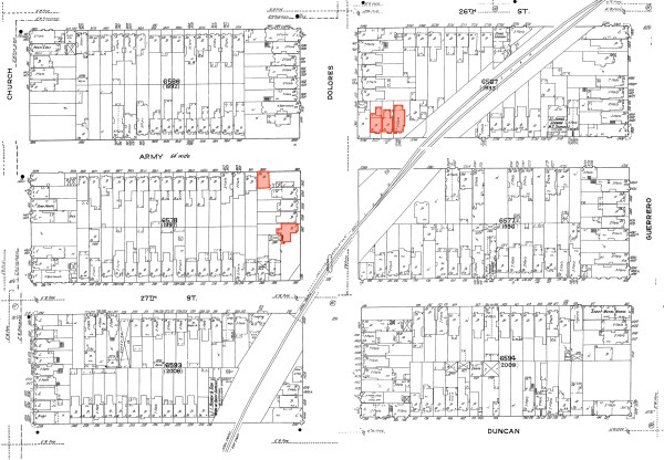 1910 dolores street trestle bridge and houses sanborn
