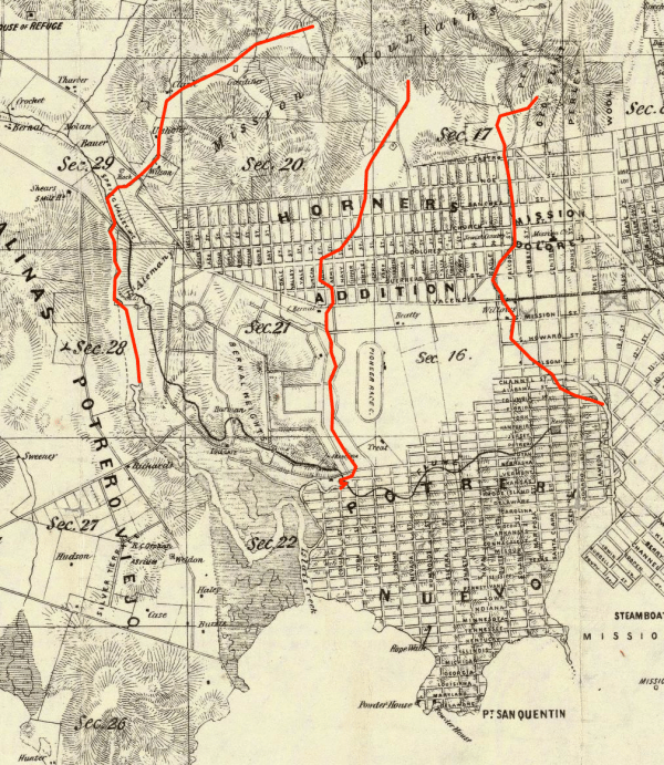 precita, islais, dolores creeks zoom