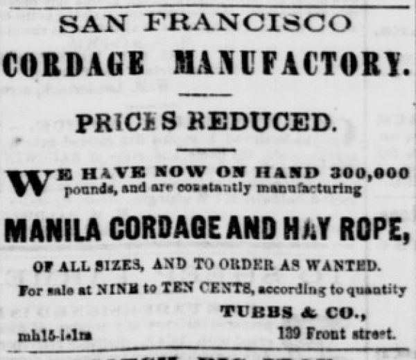 1860 tubbs cord walk ad