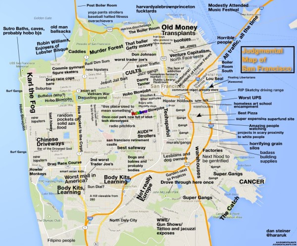 SF judgemental map